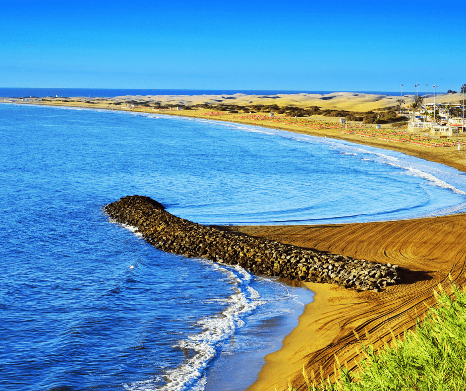 Playa del Ingles in Gran Canaria, Spain